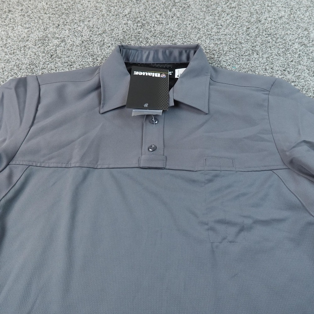 NEW Blauer Polo Shirt Mens L Gray Short Sleeve BDU Armorskin Base Uniform Work